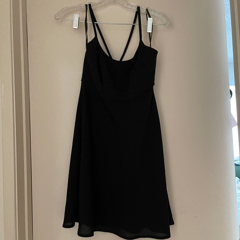 Little black simple dress